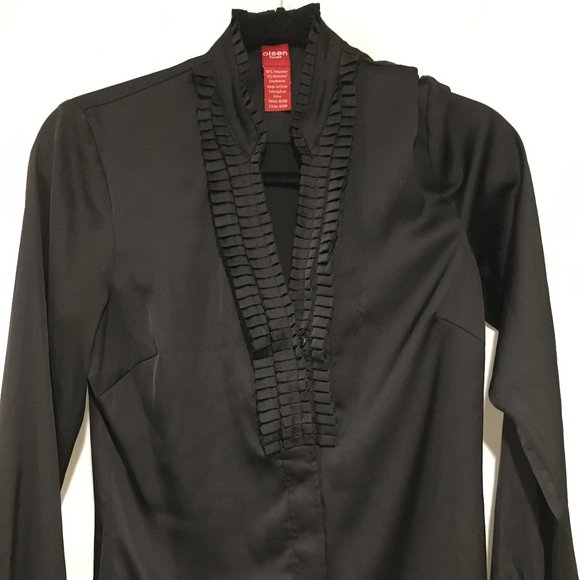 Olsen black blouse - Picture 1 of 7